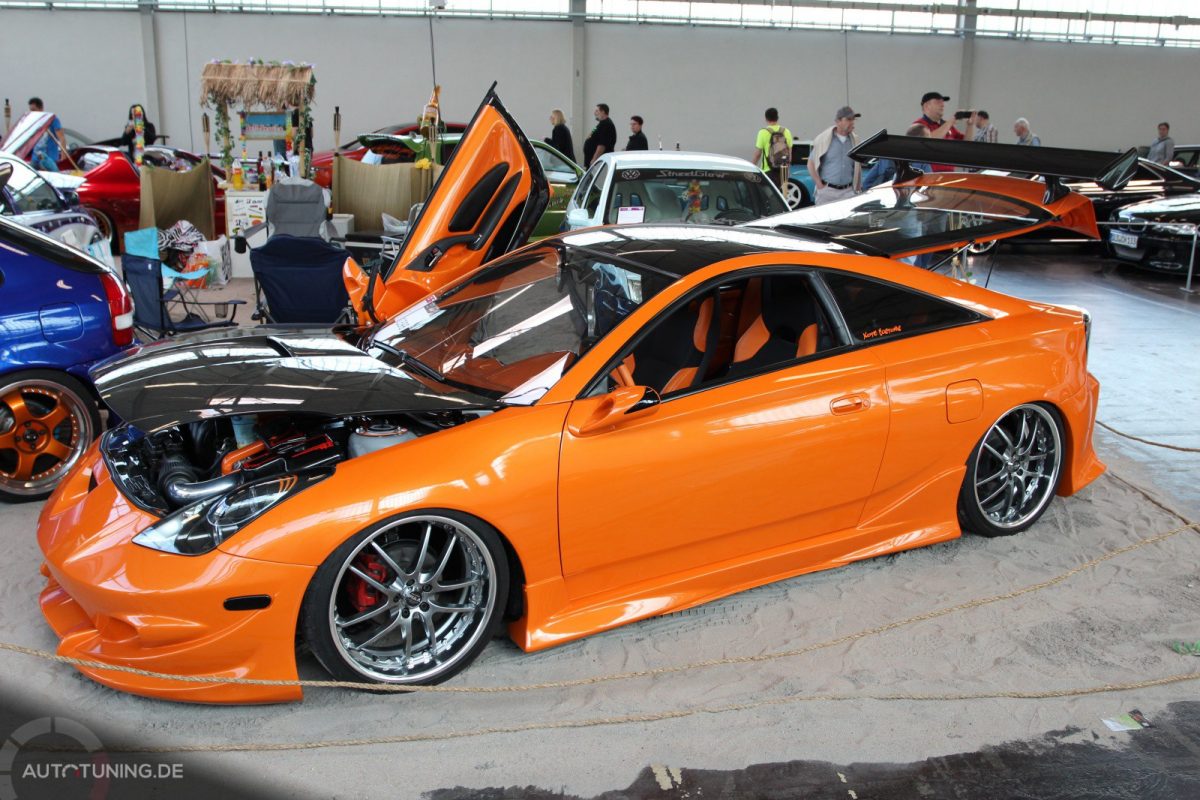 Toyota Celica Exotisches In Orange Autotuning De