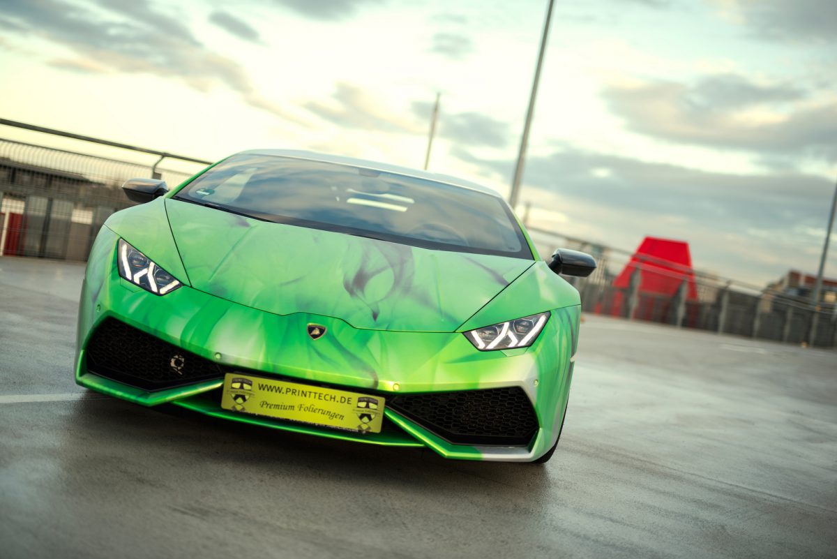 Lamborghini Gallardo Chrome Green Wrap Foliert Folierung Folie V10